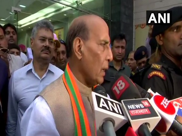 Defence Minister Rajnath Singh hails UNESCO's move to declare Jaipur as 'World Heritage Site' (Photo/ANI)