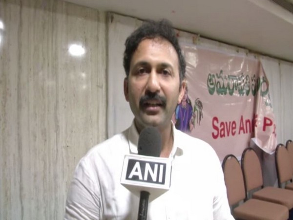 Dr Karthik, Convenor, Joint Action Committee (JAC) of the Amaravati Parirakshna Samiti (APS) while speaking to ANI on Thursday (Photo/ANI)