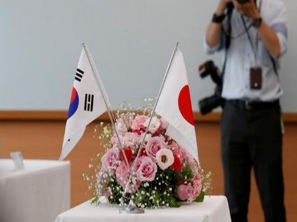 South Korea and Japan flags