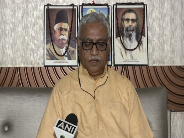 RSS National Joint General Secretary Manmohan Vaidya while speaking to ANI on Monday (Photo/ANI)
