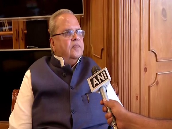 Jammu and Kashmir Governor Satya Pal Malik speaking to ANI on Monday. Photo/ANI