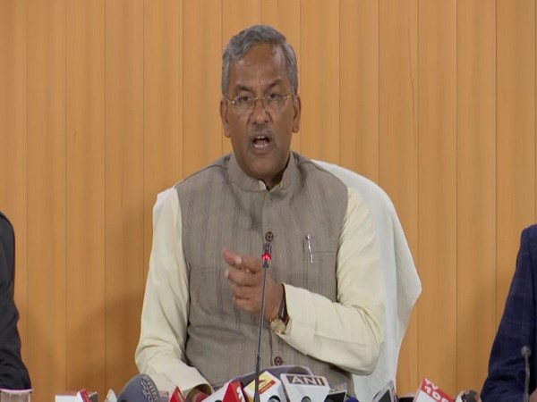 Uttarakhand Chief Minister Trivendra Singh Rawat speaking to the media on Friday.