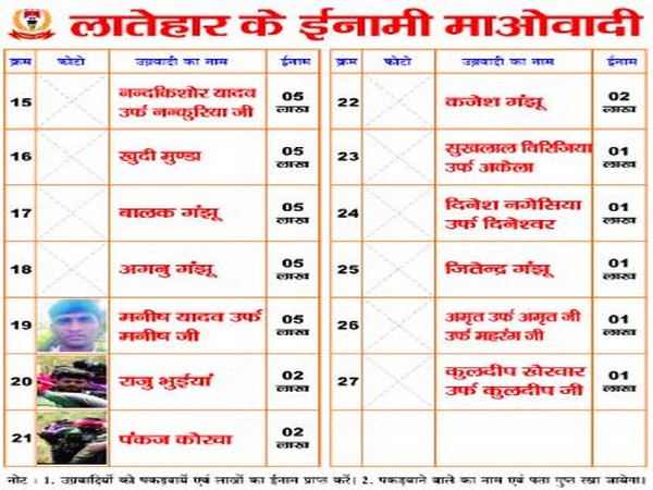 Poster released by Latehar police (Photo/ANI)