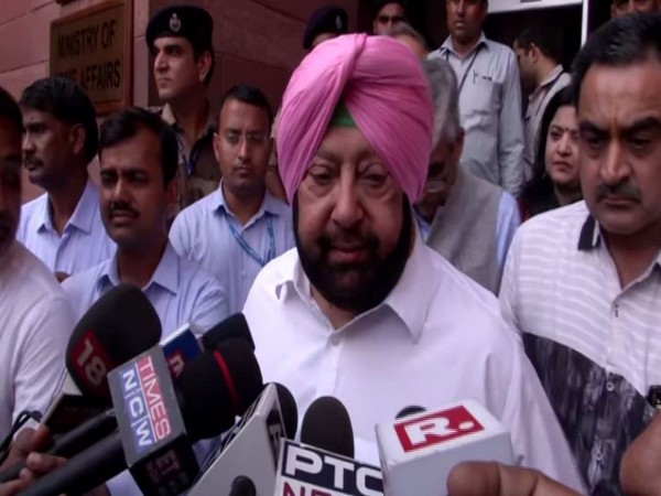 Punjab Chief Minister Captain Amarinder Singh while speaking to the reporters on Tuesday. (Photo/ANI)