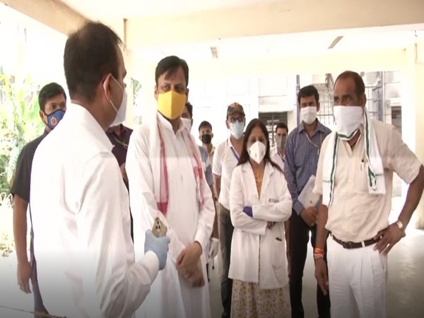 Union Minister for State for Home Nityanand Rai visited testing centres in Delhi on Thursday (Photo/ANI)