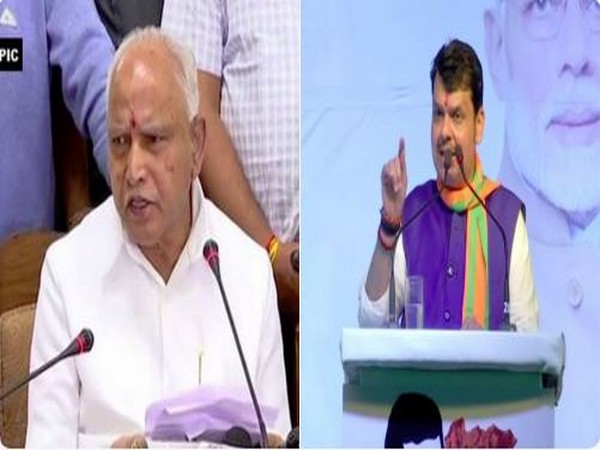B S Yediyurappa (L) and Maharashtra CM Devendra Fadnavis (R)