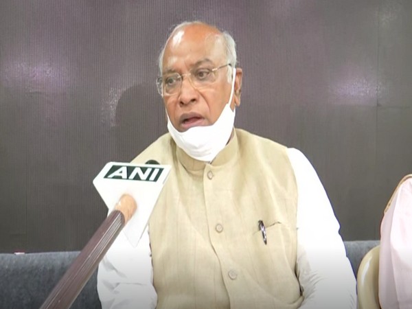 Congress General Secretary Mallikarjun Kharge during a press conference in Bengaluru (Photo/ANI)
