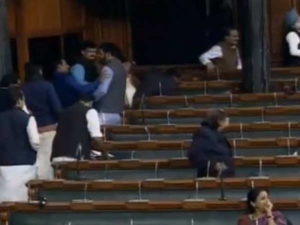 Congress MPs staged walkout from the Lok Sabha on Friday (Photo/ANI)