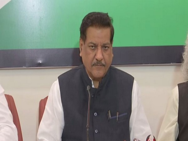 Congress leader Prithviraj Chavan speaking to reporters in Mumbai on Friday (Photo/ANI)
