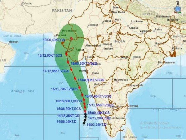 Visual representation of Cyclone Tauktae (Photo/IMD)