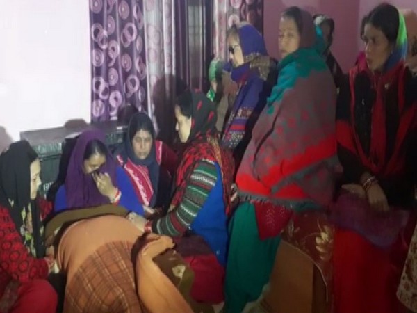 Grieving family of Indian Army Havildar Rajendra Singh Negi.