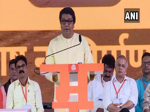 Maharashtra Navnirman Sena (MNS) chief, Raj Thackeray in Mumbai on Thursday (Photo/ANI)