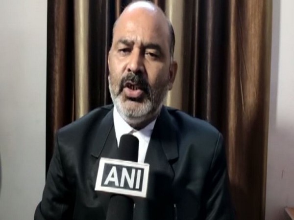 Vijay Dwivedi, UP Minister Babu Ram Nishad's lawyer while speaking to ANI. (Photo/ANI)