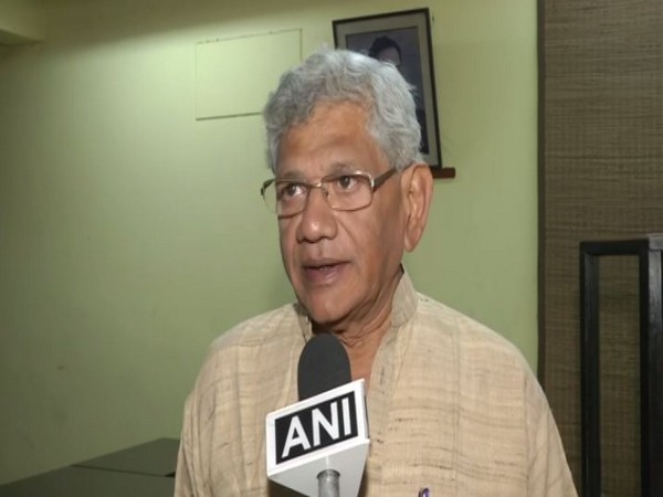 Communist Party of India-Marxist (CPI-M) general secretary Sitaram Yechury while speaking to ANI on Friday (Photo/ANI)
