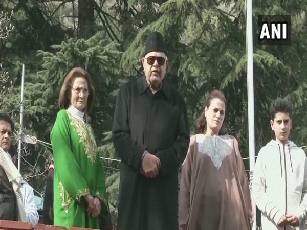 National Conference leader Farooq Abdullah in Srinagar. Photo/ANI
