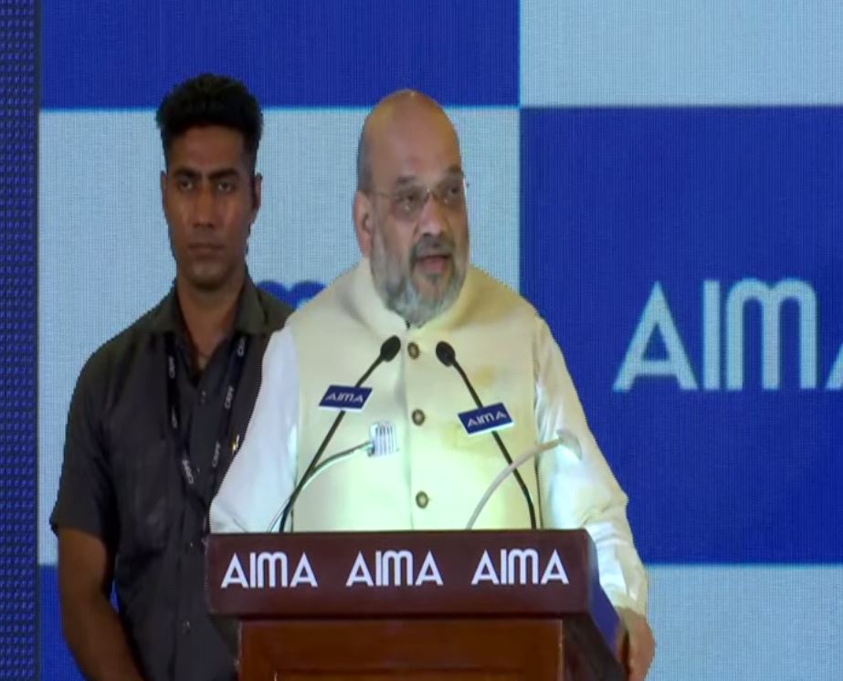 Union Minister AMit Shah speaking at an event in New Delhi on Tuesday. (Photo/ANI)
