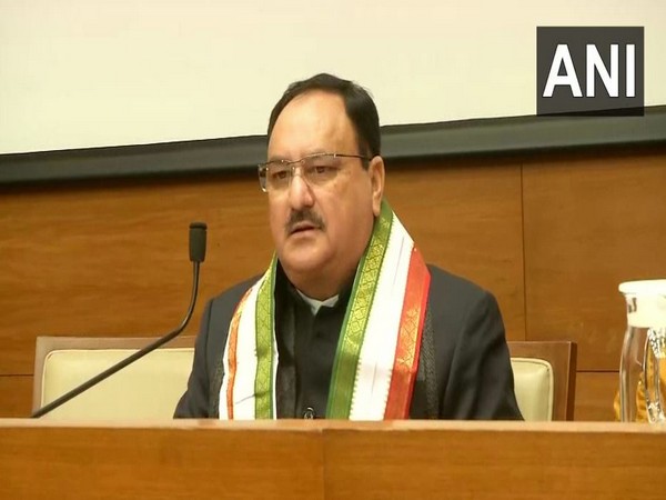 BJP Working President Jagat Prakash Nadda during the meeting in New Delhi on Saturday (Photo/ANI)