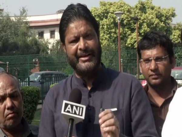 Former Congress minister Pradeep Jain speaking to ANI in Delhi on Monday Photo/ANI