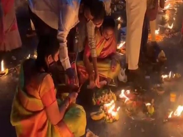 Visual from Srisailam Lord Mallikarjuna temple, Kurnool (Photo/ANI)