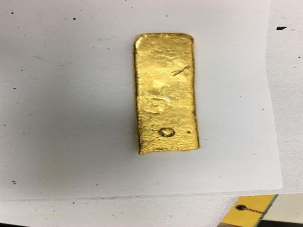 Customs officials seized gold from a passenger at Hyderabad Airport. (Photo/ANI)