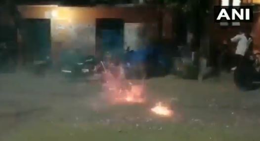 Residents of Sathankulam celebrate the arrest of Tuticorin custodial death accused on Wednesday.