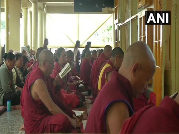 Tibetans in-exile organized a special prayer service for Guru Padmasambhava and for the long life of the Dalai Lama. (Photo/ANI)