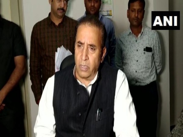 Maharashtra Home Minister Anil Deshmukh speaking to reporters on Friday (Photo/ANI)