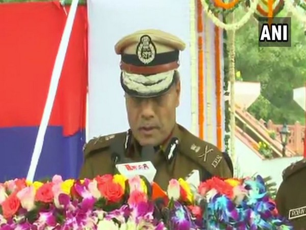 Outgoing Delhi Police Commissioner Amulya Patnaik at his farewell ceremony on Saturday. Photo/ANI