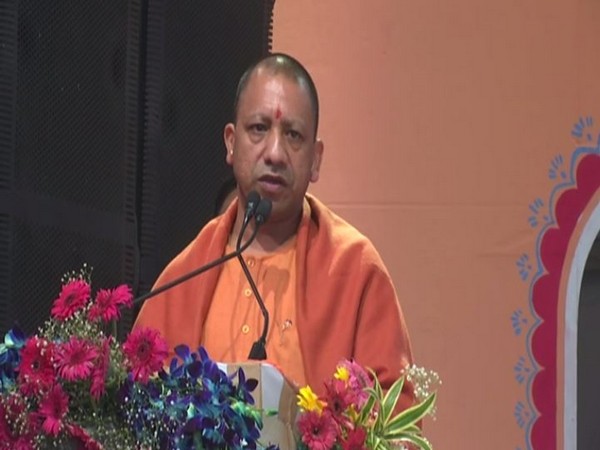 Uttar Pradesh Chief Minister Yogi Adityanath in Gorakhpur on Tuesday (Photo/ANI)