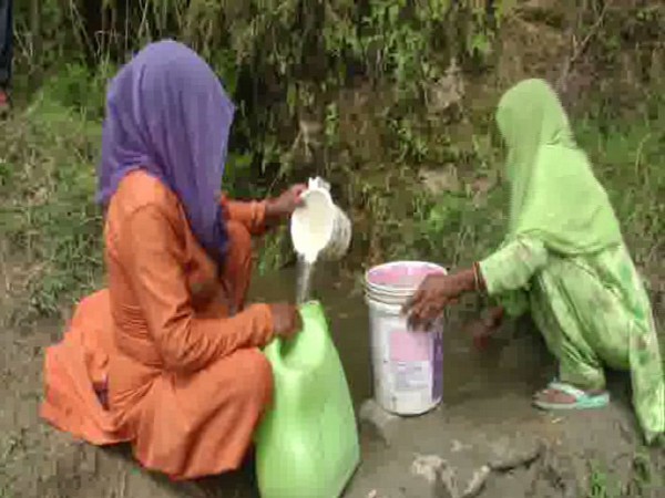 Villagers are forced to drink contaminated water in Sambal District