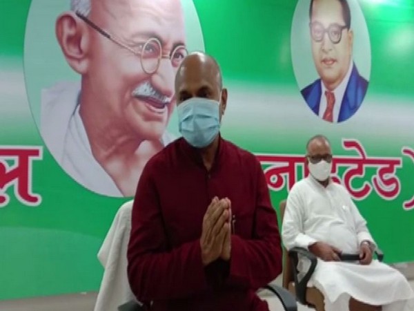 National president of Janata Dal-United (JDU) RCP Singh in Patna (Photo/ANI)