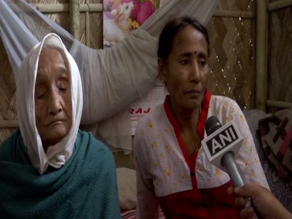 Lakhi Pal with her daughter Madhu Pal in her home in Assam's Charaidev. Photo/ANI