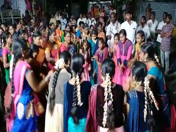 Bathukamma celebrations in Krishna district (Photo/ANI) 