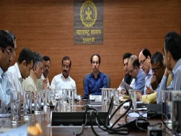 Maharashtra Chief Minister Uddhav Thackeray during the meeting on Thursday (Photo/ANI)