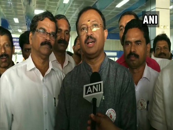 BJP leader and Minister of State for External Affairs V Muraleedharan speaking to reporters on Monday. Photo/ANI