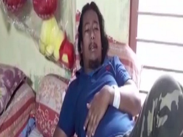 BJP worker Supratim Ghosh in West Bengal's Bijpur (Photo/ANI)