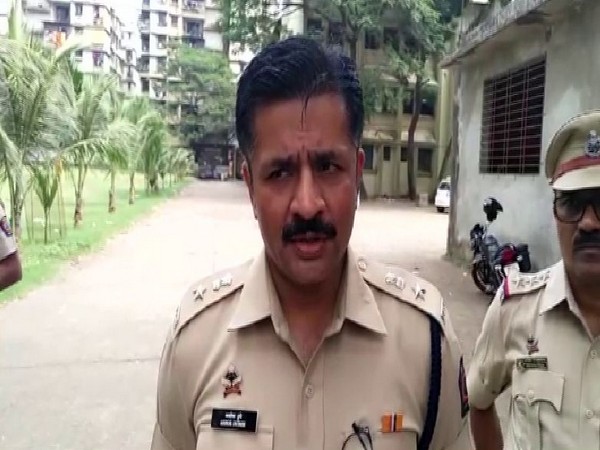 DSP Ashok Dudhe speaking to reporters on Friday in Navi Mumbai. Photo/ANI