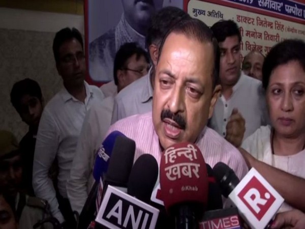 Union Minister Jitendra Singh addressing the reporters in New Delhi. (Photo/ANI)