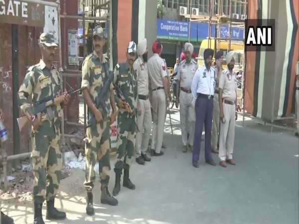 Security personnel maintaining strict vigil across Amritsar city