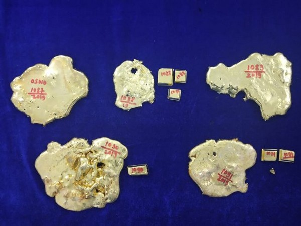 Customs at Chennai airport seized gold cut bits (Photo/ANI)