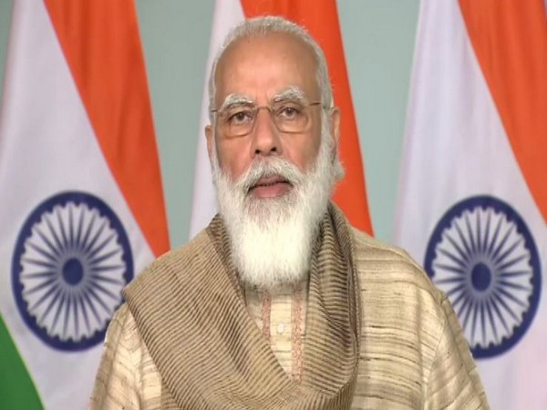 Prime Minister Narendra Modi addressed the people of West Bengal on the commencement of Durga Puja. (Photo/ANI)