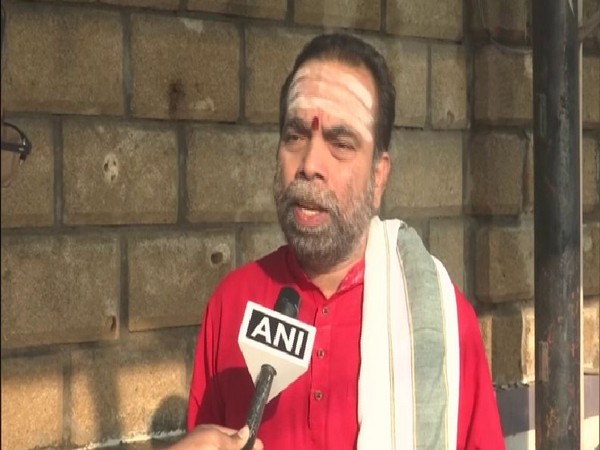 Janardhan Sharma, father of the rescued girl, speaking to ANI on Friday in Ahmedabad. Photo/ANI