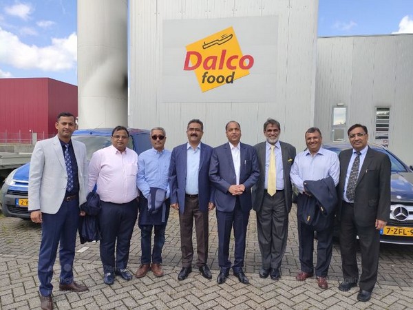 Jai Ram Thakur at a food processing unit in Oosterhout