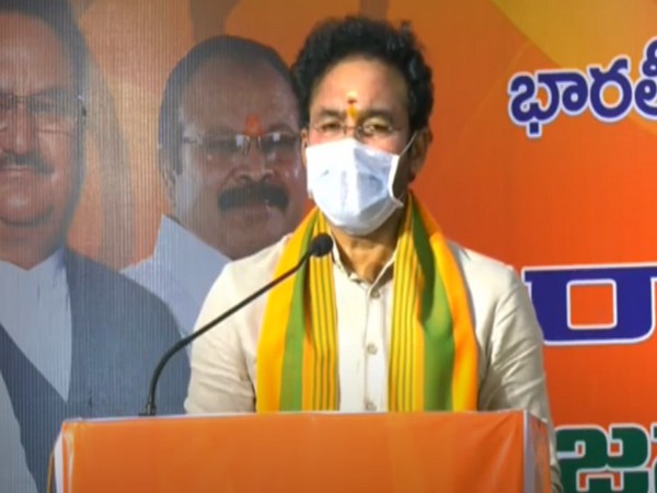 Union Minister G Kishan Reddy addressing virtual rally (Photo/BJP Andhra Pradesh/Youtube)