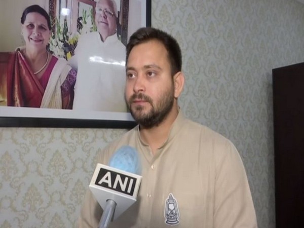 RJD leader Tejashwi Yadav speaking to ANI on Tuesday. (Photo/ANI)