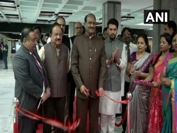 Lok Sabha speaker Om Birla while inaugurating the MP health check-up centre in Parliament on Wednesday (Photo/ANI)