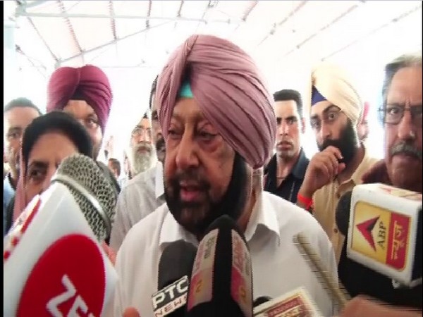 Punjab Chief Minister Captain Amarinder Singh speaking to reporters on Tuesday. Photo/ANI
