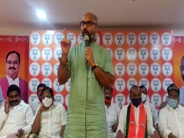 BJP Leader and Member of Parliament, Nizamabad, Arvind Dharmapuri (Photo/ANI)