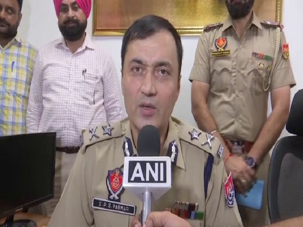SPS Parmar, Inspector General of Police (IG), Border Range speaking to ANI on Friday. Photo/ANI