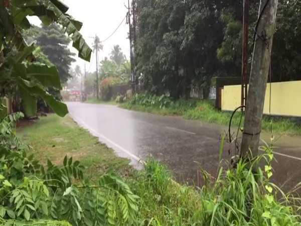Visual of rain in Kottayam. (Photo/ANI)